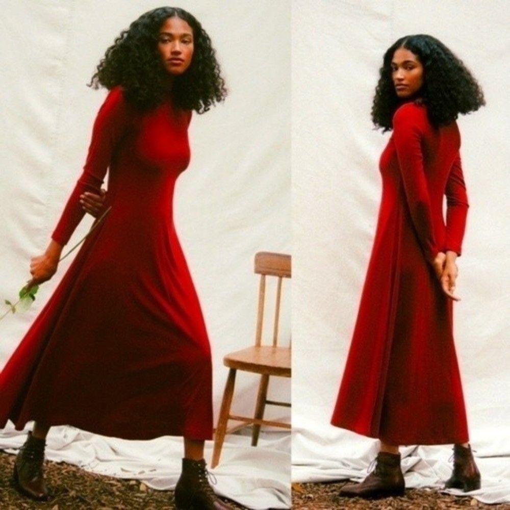 Christy Dawn Bowie Prairie Dress  Cranberry